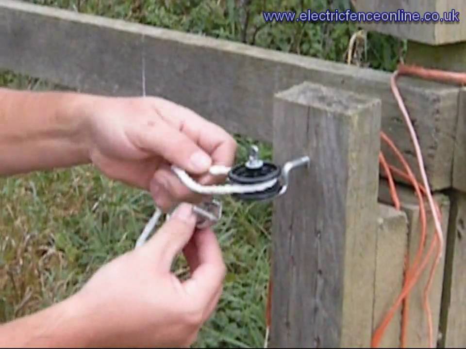 how to connect poly rope electric fence