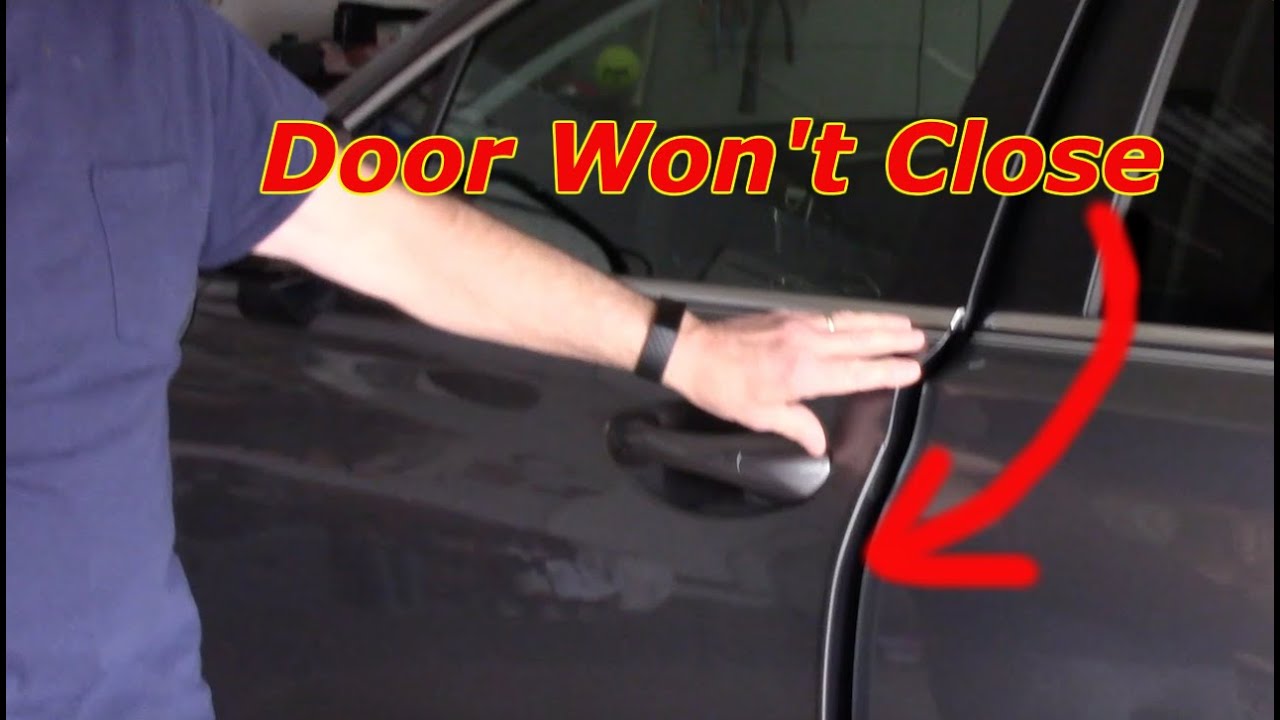 how to fix a truck door that wont close